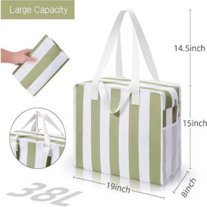 Mini insulated lunch bag with handle, zipper closure, compact thermal tote