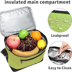 Compact soft-sided cooler bag with insulated interior and carry handles, ideal for lunch, beverages, and daily use