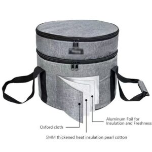 Pizza carrier insulated food bag