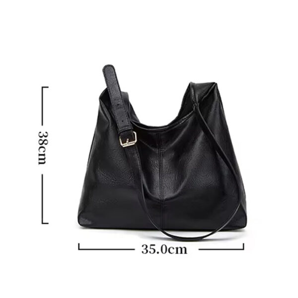 Large Vegan Leather Tote Bag for Women Waterproof Spacious Work Bag Laptop Carryall LW-302 - Image 5
