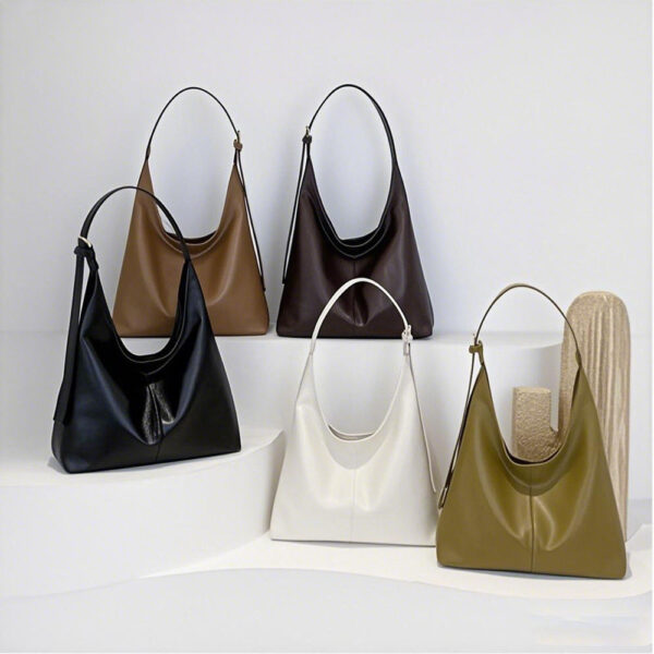 Large Vegan Leather Tote Bag for Women Waterproof Spacious Work Bag Laptop Carryall LW-302 - Image 3