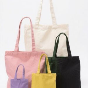 Canvas Tote Bag held by hand, versatile bag for women and men