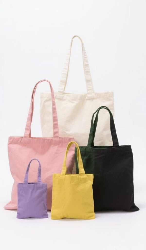 Canvas Tote Bag held by hand, versatile bag for women and men