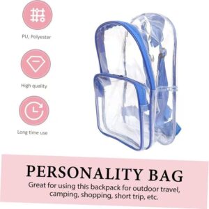Transparent PVC backpack for school