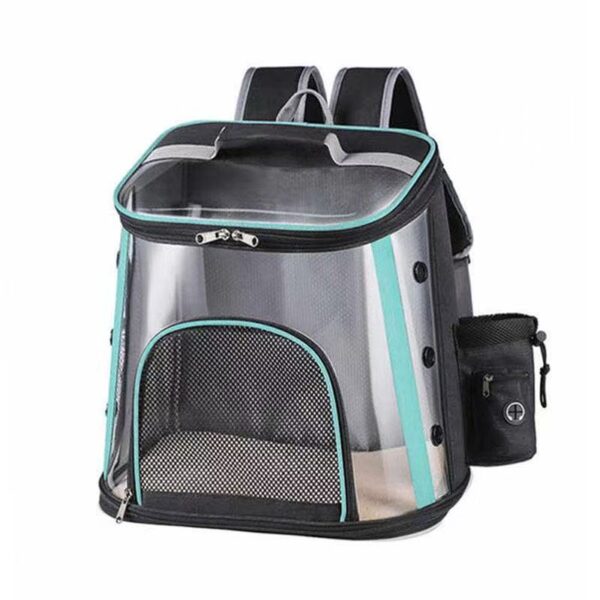 Airline compliant pet backpack with laptop sleeve