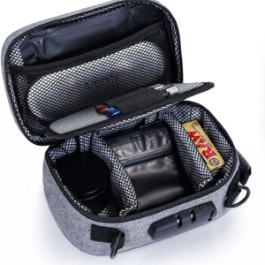 Discrete Smell Proof Odorless Bag with Combination Lock – Ideal for Secure Storage